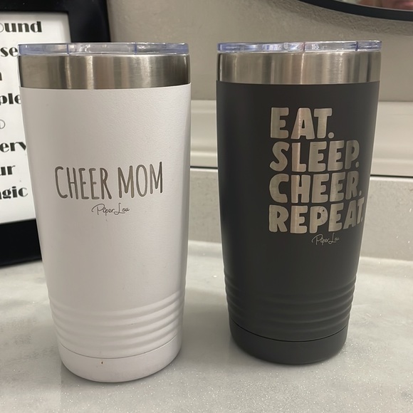 Cheer Mom and Daughter 20oz stainless steel cups - Picture 1 of 4